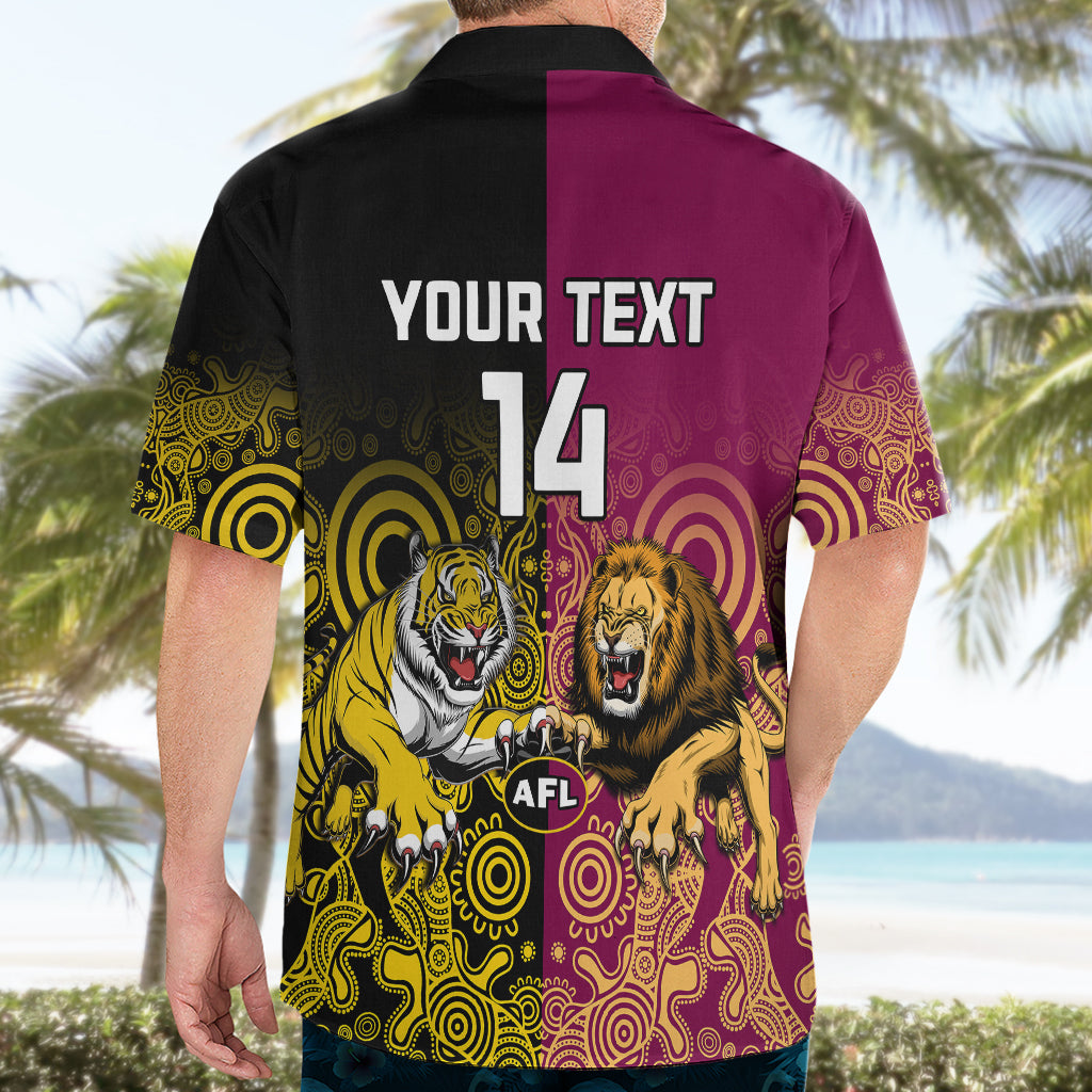 personalised-richmond-and-brisbane-lions-football-hawaiian-shirt-indigenous-art-version