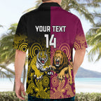personalised-richmond-and-brisbane-lions-football-hawaiian-shirt-indigenous-art-version