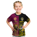 personalised-richmond-and-brisbane-lions-football-kid-t-shirt-indigenous-art-version