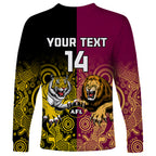 personalised-richmond-and-brisbane-lions-football-long-sleeve-shirt-indigenous-art-version
