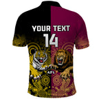 personalised-richmond-and-brisbane-lions-football-polo-shirt-indigenous-art-version