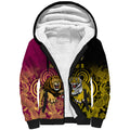 personalised-richmond-and-brisbane-lions-football-sherpa-hoodie-indigenous-art-version