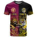 personalised-richmond-and-brisbane-lions-football-t-shirt-indigenous-art-version