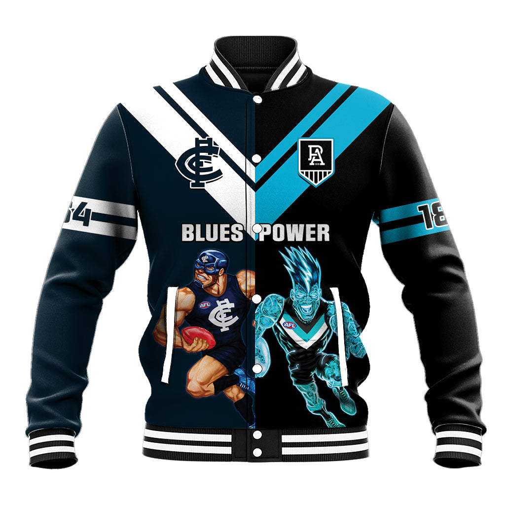 personalised-carlton-and-port-adelaide-football-baseball-jacket-blues-mix-power-sporty-version