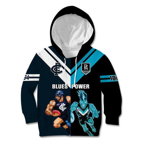 personalised-carlton-and-port-adelaide-football-kid-hoodie-blues-mix-power-sporty-version