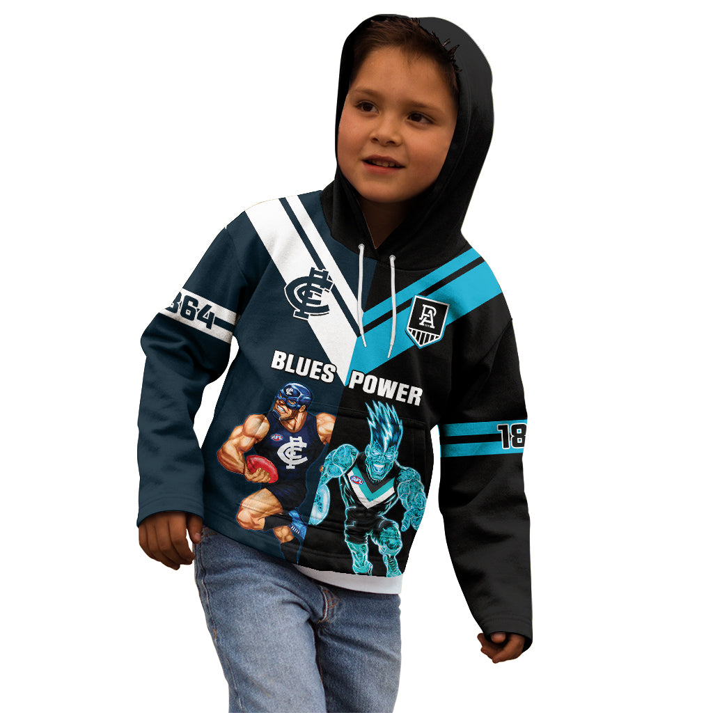 personalised-carlton-and-port-adelaide-football-kid-hoodie-blues-mix-power-sporty-version