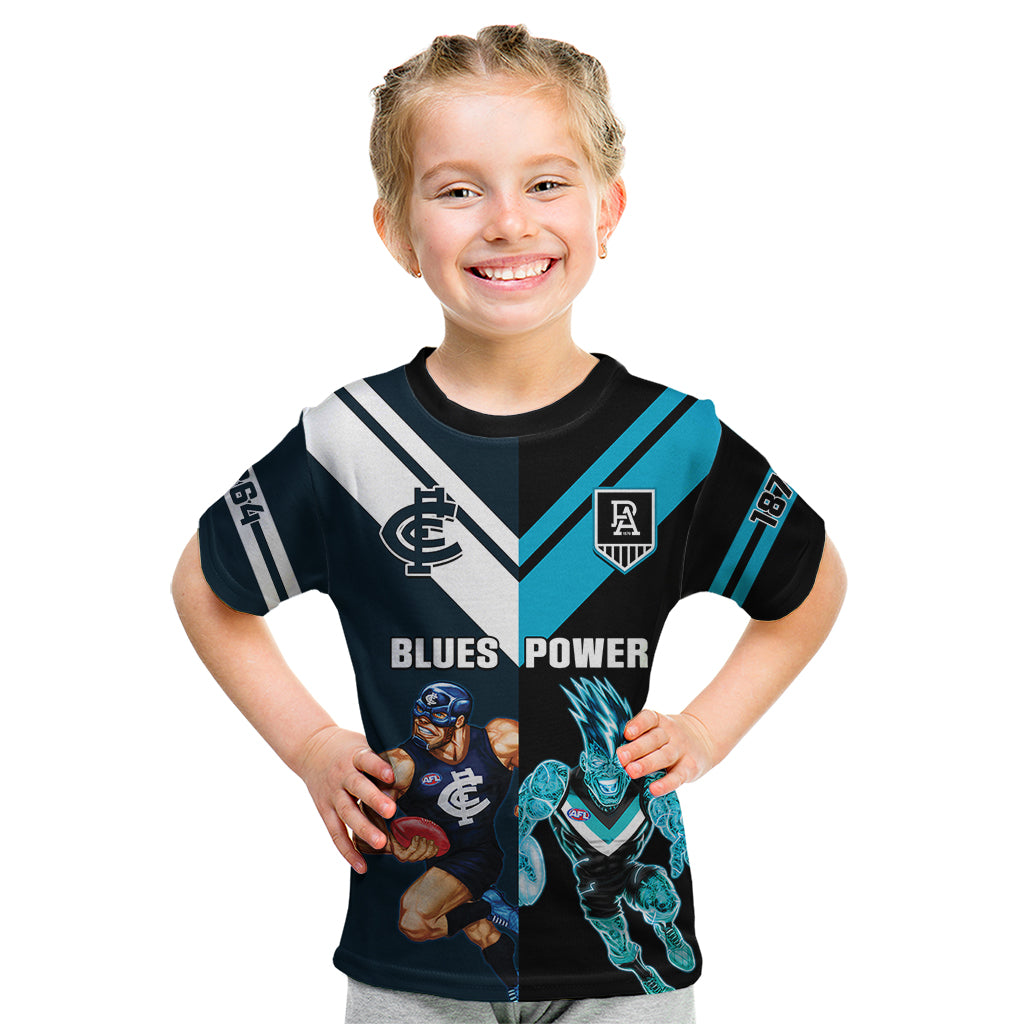 personalised-carlton-and-port-adelaide-football-kid-t-shirt-blues-mix-power-sporty-version