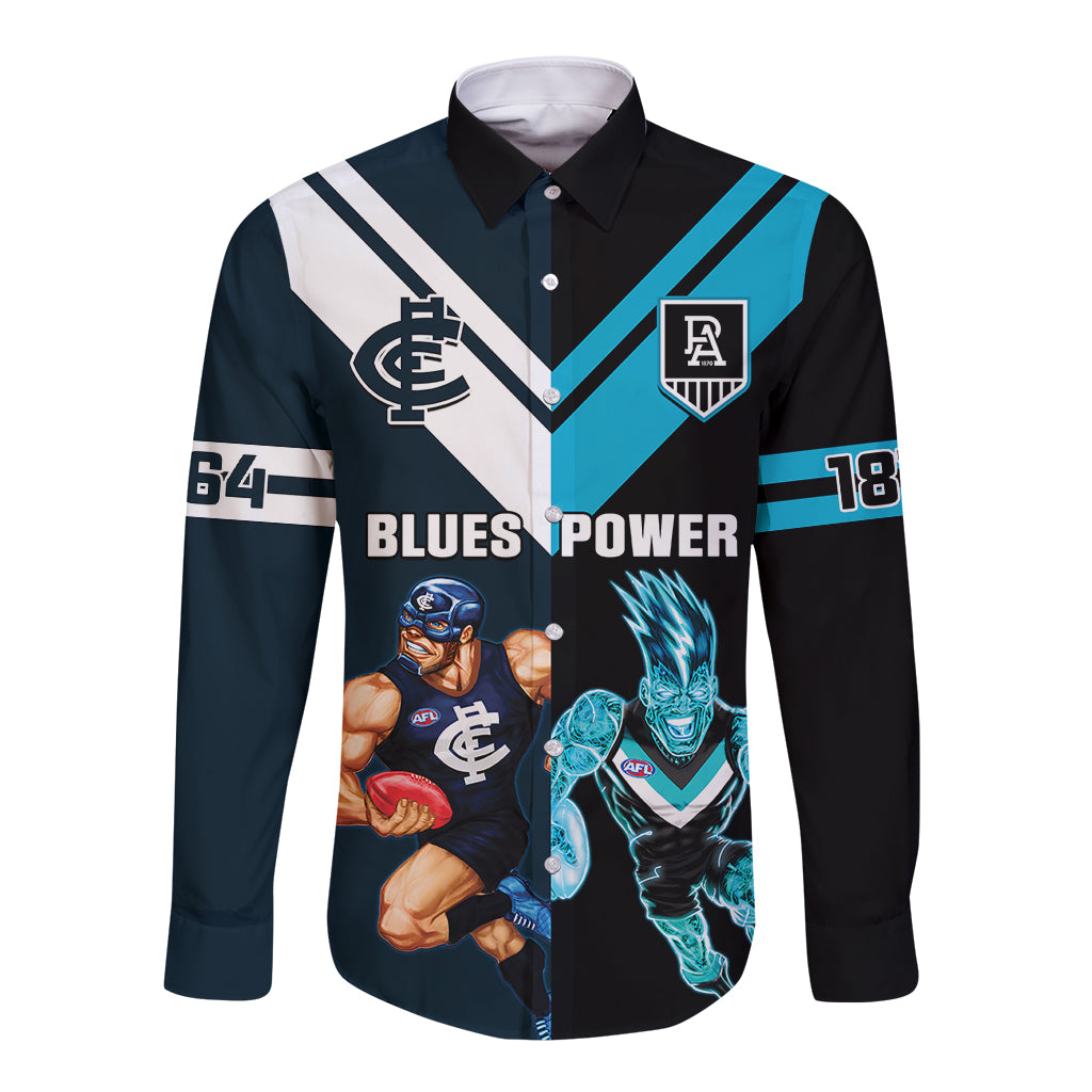 personalised-carlton-and-port-adelaide-football-long-sleeve-button-shirt-blues-mix-power-sporty-version