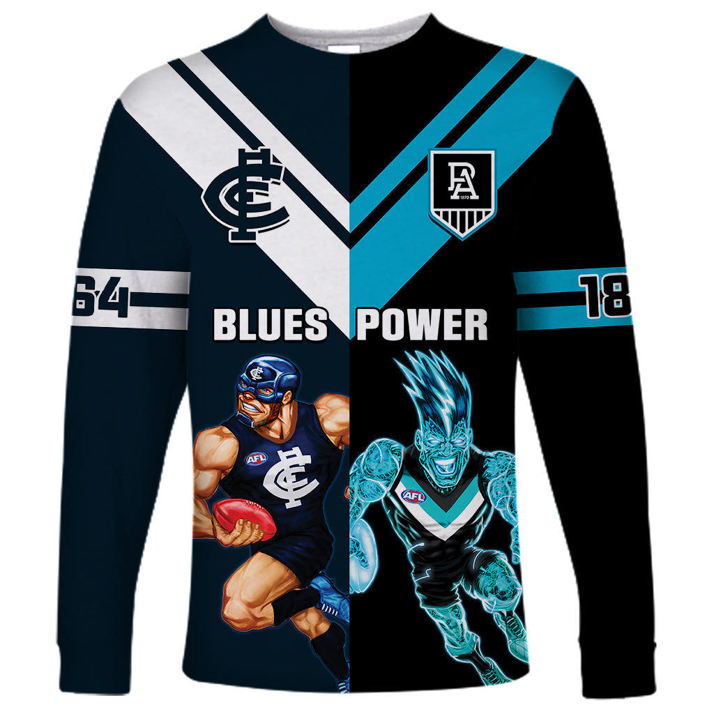 personalised-carlton-and-port-adelaide-football-long-sleeve-shirt-blues-mix-power-sporty-version