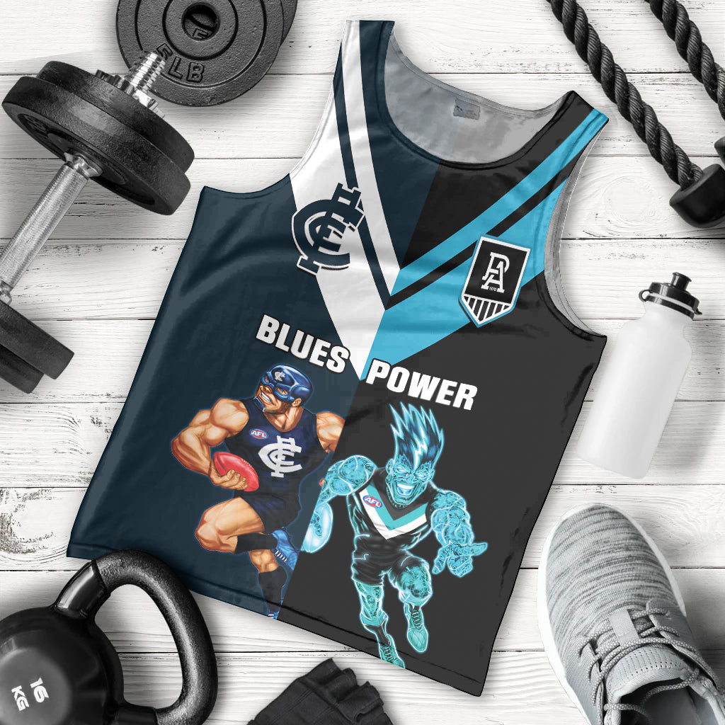 personalised-carlton-and-port-adelaide-football-men-tank-top-blues-mix-power-sporty-version