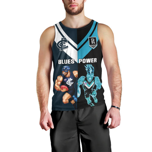 personalised-carlton-and-port-adelaide-football-men-tank-top-blues-mix-power-sporty-version