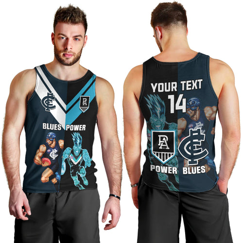 personalised-carlton-and-port-adelaide-football-men-tank-top-blues-mix-power-sporty-version