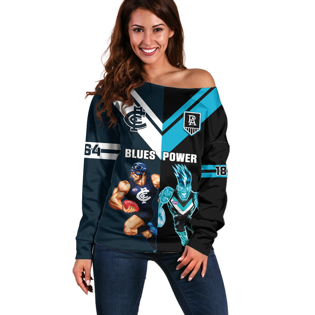 personalised-carlton-and-port-adelaide-football-off-shoulder-sweater-blues-mix-power-sporty-version