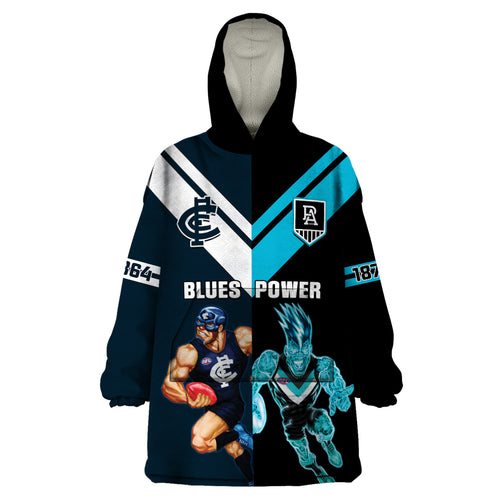 personalised-carlton-and-port-adelaide-football-wearable-blanket-hoodie-blues-mix-power-sporty-version