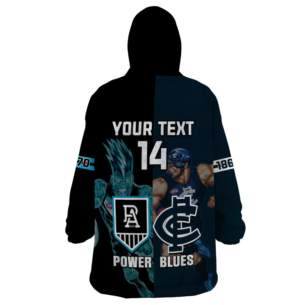 personalised-carlton-and-port-adelaide-football-wearable-blanket-hoodie-blues-mix-power-sporty-version