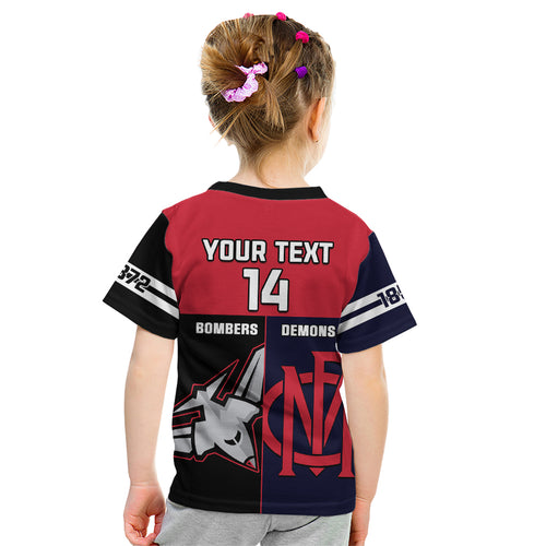 personalised-melbourne-and-essendon-football-kid-t-shirt-demons-mix-bombers-sporty-version