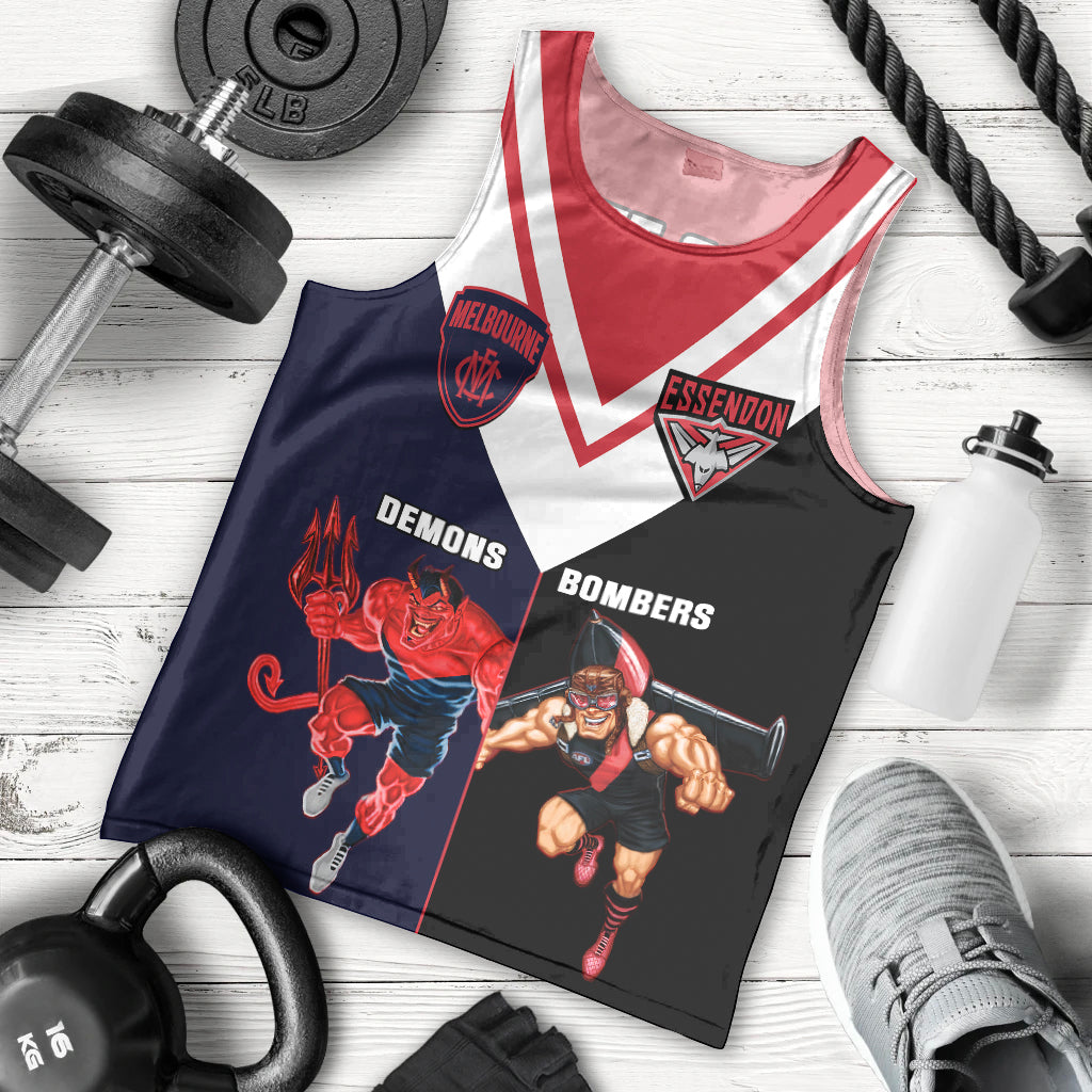 personalised-melbourne-and-essendon-football-men-tank-top-demons-mix-bombers-sporty-version