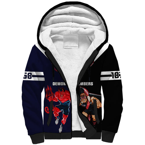 personalised-melbourne-and-essendon-football-sherpa-hoodie-demons-mix-bombers-sporty-version