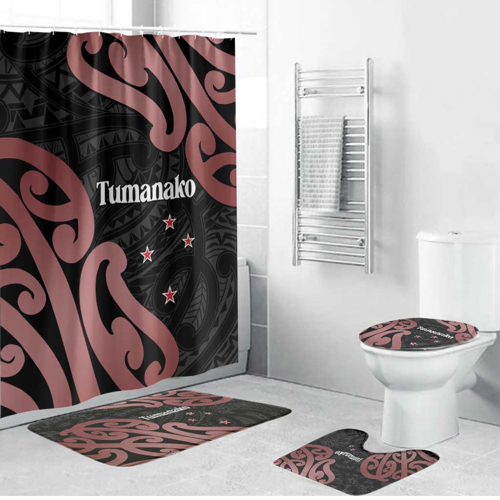 New Zealand Mangopare Tamanako Bathroom Set Aotearoa Maori - Aussie Hoodie