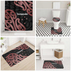 New Zealand Mangopare Tamanako Bathroom Set Aotearoa Maori - Aussie Hoodie