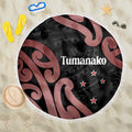 New Zealand Mangopare Tamanako Beach Blanket Aotearoa Maori