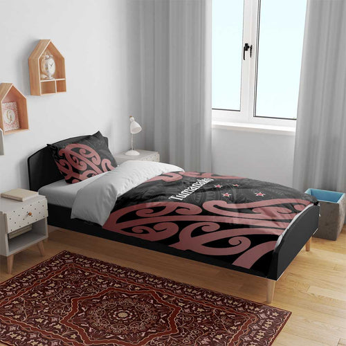 New Zealand Mangopare Tamanako Bedding Set Aotearoa Maori