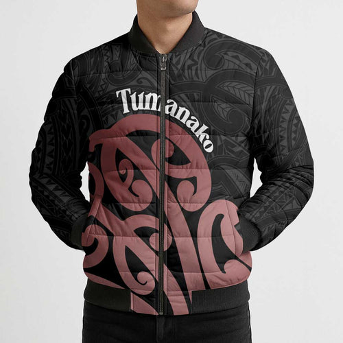 New Zealand Mangopare Tamanako Bomber Puffer Jacket Aotearoa Maori - Aussie Hoodie