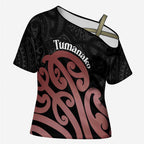 New Zealand Mangopare Tamanako Cross Shoulder Shirt Aotearoa Maori - Aussie Hoodie