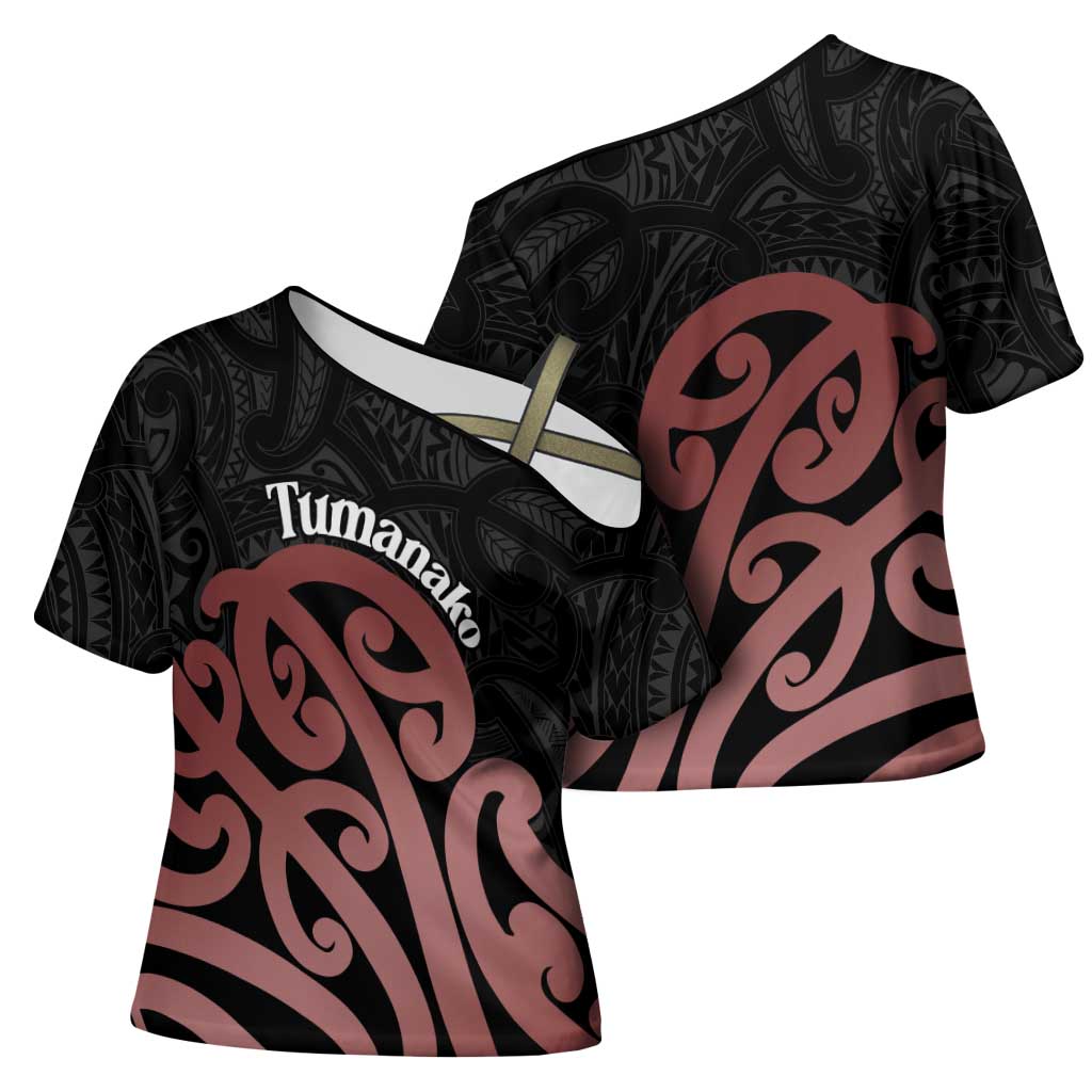 New Zealand Mangopare Tamanako Cross Shoulder Shirt Aotearoa Maori - Aussie Hoodie