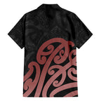 New Zealand Mangopare Tamanako Family Matching Off The Shoulder Long Sleeve Dress and Hawaiian Shirt Aotearoa Maori
