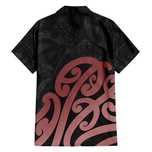 New Zealand Mangopare Tamanako Family Matching Off The Shoulder Long Sleeve Dress and Hawaiian Shirt Aotearoa Maori