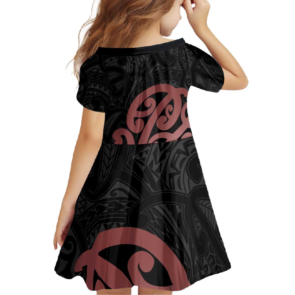 New Zealand Mangopare Tamanako Family Matching Off Shoulder Maxi Dress and Hawaiian Shirt Aotearoa Maori