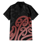 New Zealand Mangopare Tamanako Family Matching Off Shoulder Short Dress and Hawaiian Shirt Aotearoa Maori