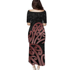 New Zealand Mangopare Tamanako Family Matching Puletasi and Hawaiian Shirt Aotearoa Maori