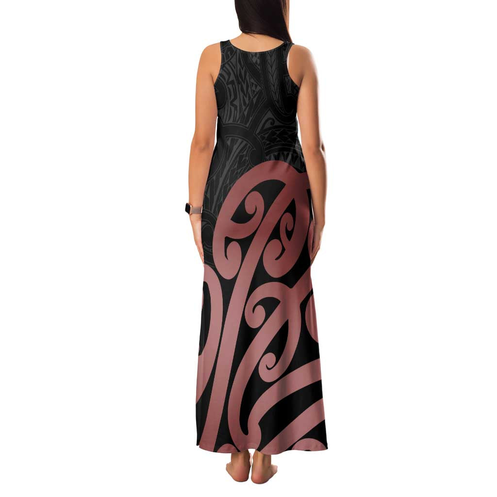 New Zealand Mangopare Tamanako Family Matching Tank Maxi Dress and Hawaiian Shirt Aotearoa Maori