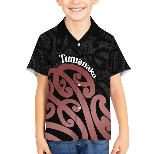 New Zealand Mangopare Tamanako Family Matching Tank Maxi Dress and Hawaiian Shirt Aotearoa Maori