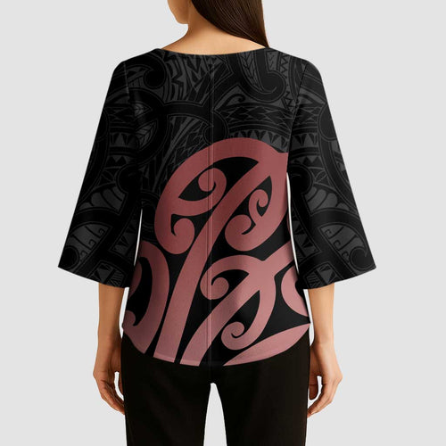 New Zealand Mangopare Tamanako Kimono Sleeve Blouse Aotearoa Maori - Aussie Hoodie