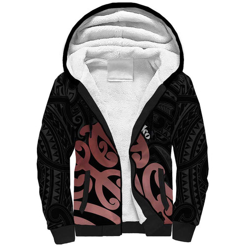 New Zealand Mangopare Tamanako Sherpa Hoodie Aotearoa Maori