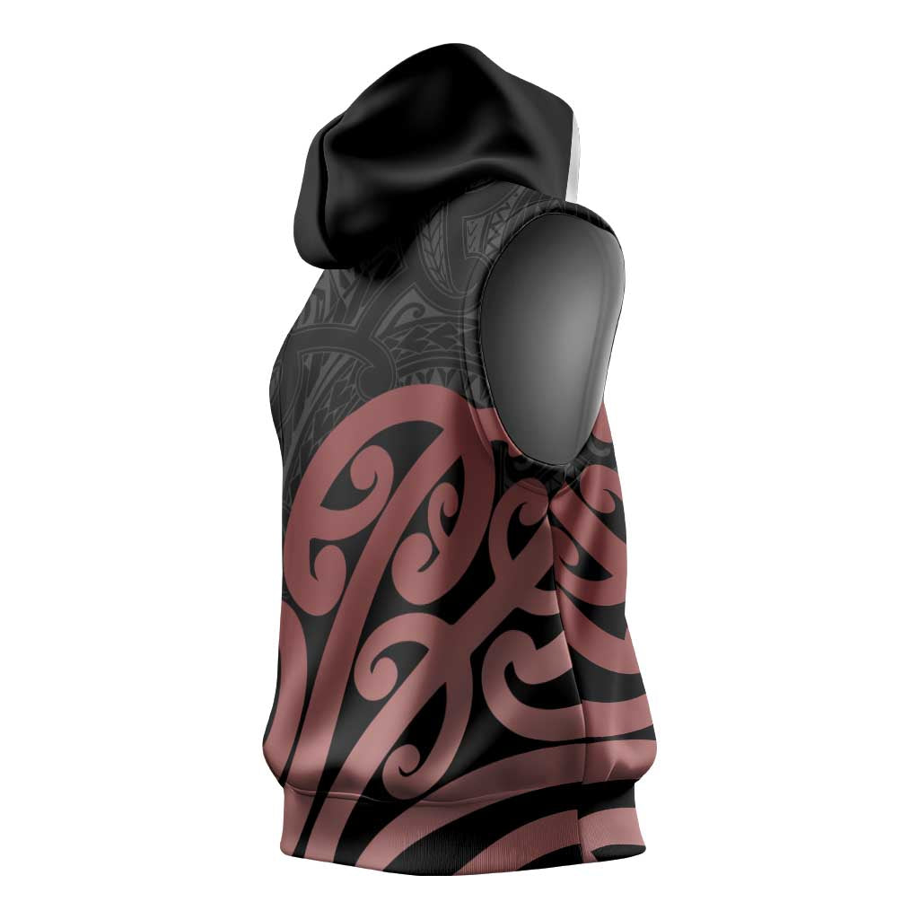 New Zealand Mangopare Tamanako Sleeveless Hoodie Aotearoa Maori - Aussie Hoodie