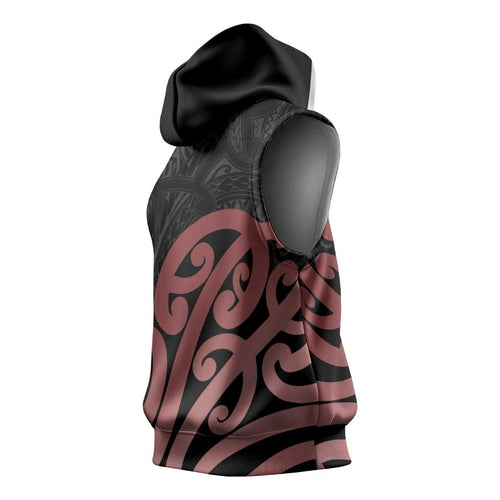 New Zealand Mangopare Tamanako Sleeveless Hoodie Aotearoa Maori - Aussie Hoodie