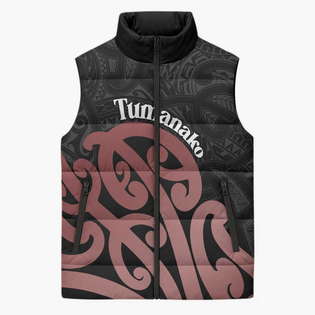 New Zealand Mangopare Tamanako Sleeveless Puffer Jacket Aotearoa Maori - Aussie Hoodie