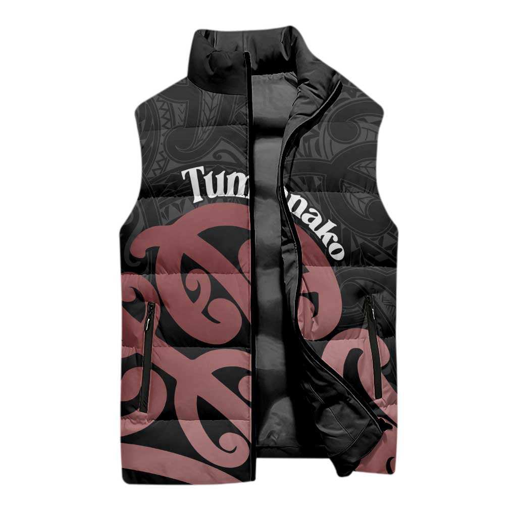 New Zealand Mangopare Tamanako Sleeveless Puffer Jacket Aotearoa Maori - Aussie Hoodie