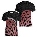 New Zealand Mangopare Tamanako Women V-Neck T-Shirt Aotearoa Maori