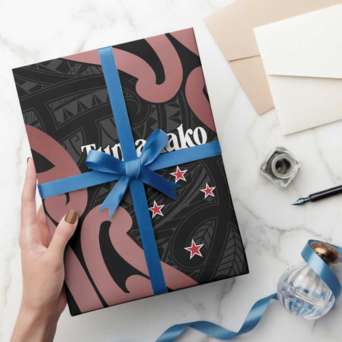New Zealand Mangopare Tamanako Wrapping Paper Aotearoa Maori - Aussie Hoodie