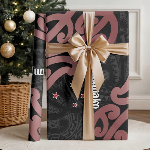 New Zealand Mangopare Tamanako Wrapping Paper Aotearoa Maori - Aussie Hoodie