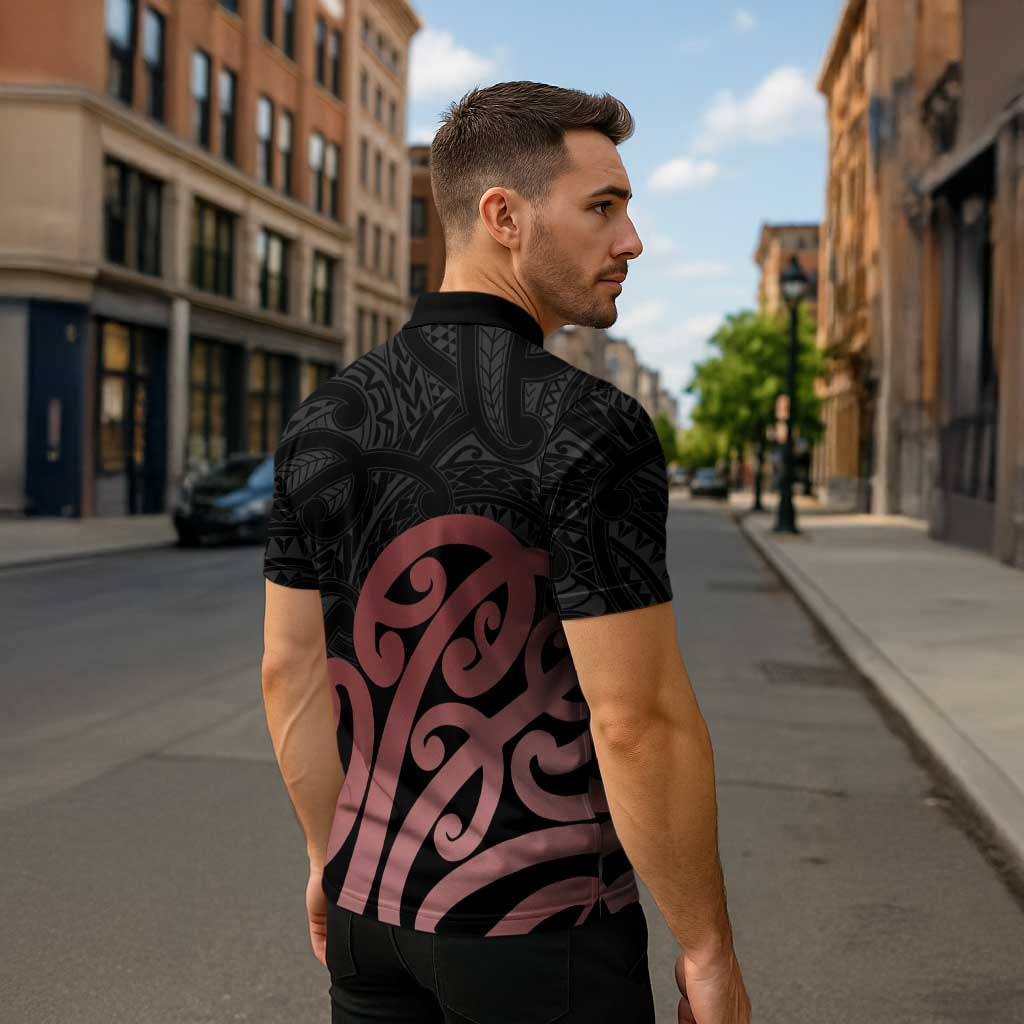 New Zealand Mangopare Tamanako Zipper Polo Shirt Aotearoa Maori - Aussie Hoodie