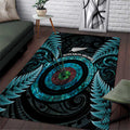 New Zealand Archery Area Rug Aotearoa Silver Fern Maori - Aussie Hoodie