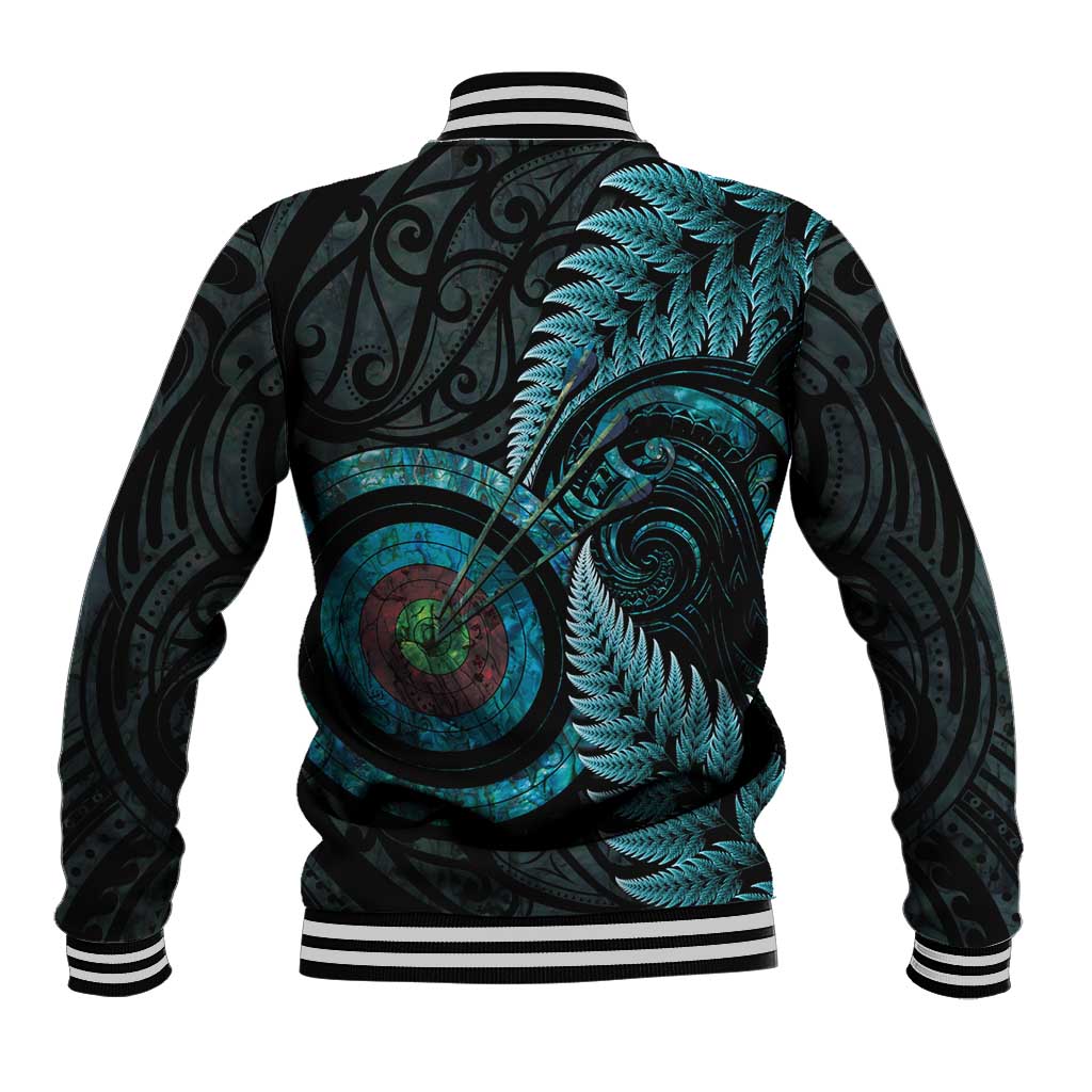 New Zealand Archery Baseball Jacket Aotearoa Silver Fern Maori - Aussie Hoodie