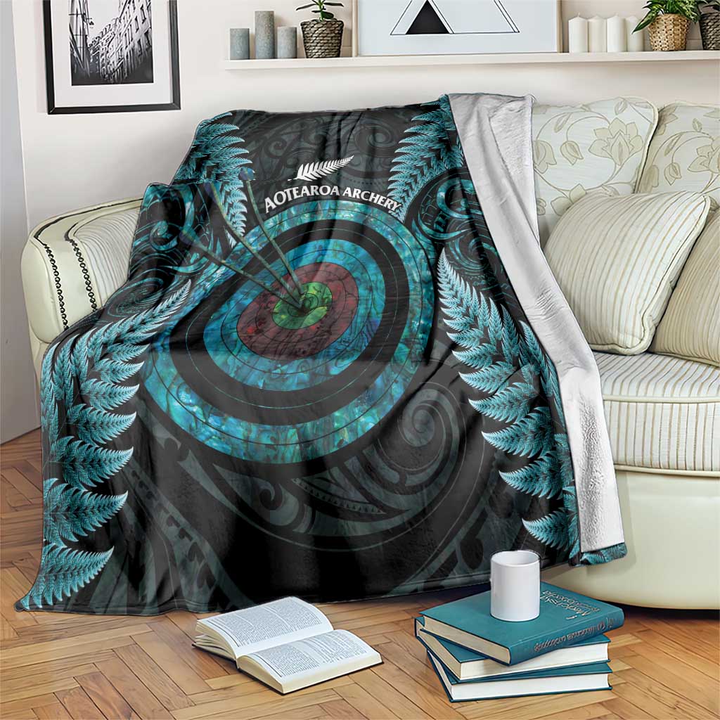 New Zealand Archery Blanket Aotearoa Silver Fern Maori - Aussie Hoodie
