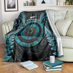New Zealand Archery Blanket Aotearoa Silver Fern Maori - Aussie Hoodie
